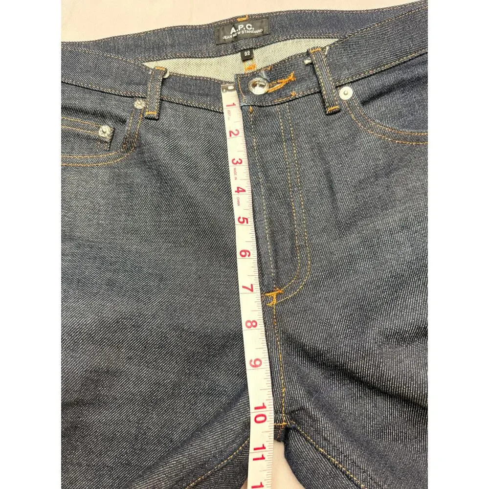 A.P.C. Jean New Standard Selvedge Denim Jeans Men's 32x34 Minimalist